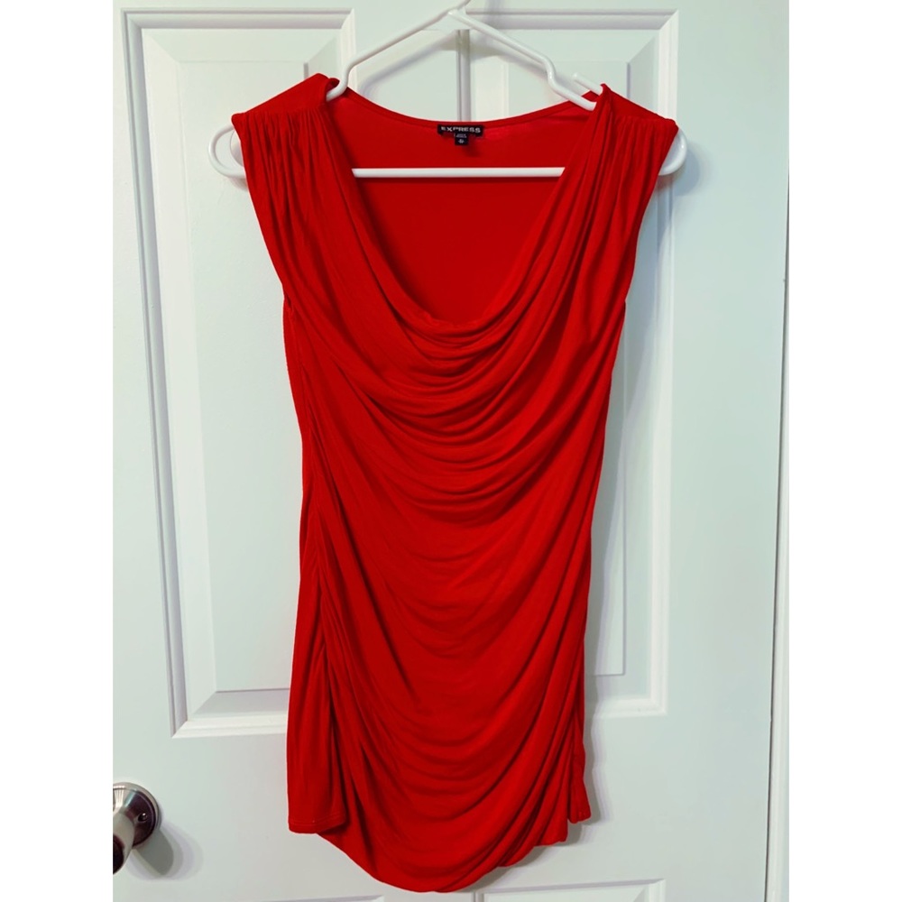 Express red blouse